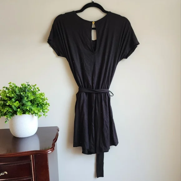 NWOT Belted Black Romper - Picture 4 of 7